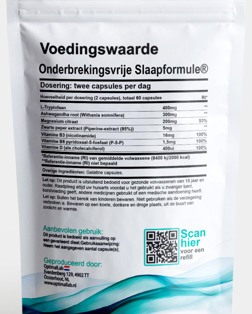 Optimal Sleep - Onderbrekingsvrije Slaapformule®