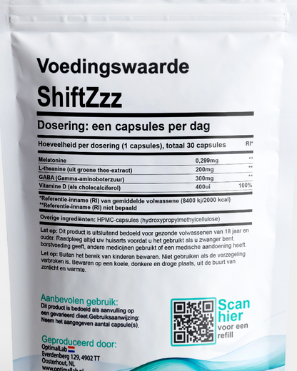 Optimal Sleep - ShiftZzz® - 30 dagen